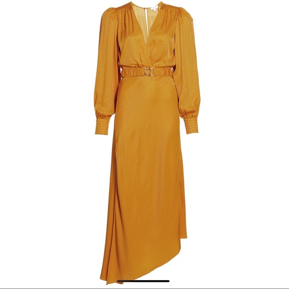 Ronny Kobo Estelle Faux-Wrap Midi Dress - Picture 7 of 13